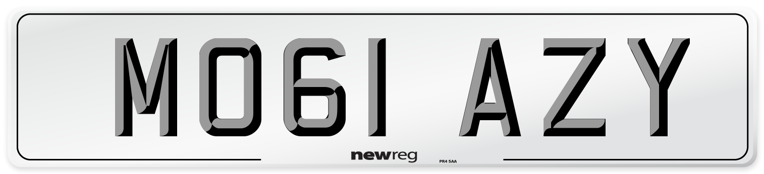 MO61 AZY Number Plate from New Reg